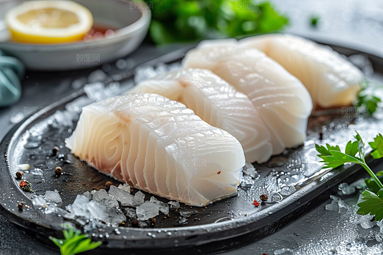 美味生鱼片冰箱日料摄影图