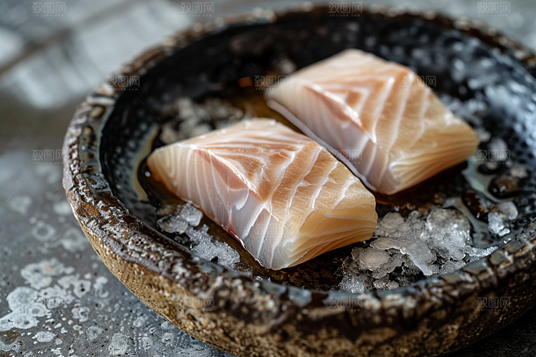 美味生鱼片冰箱高清摄影图