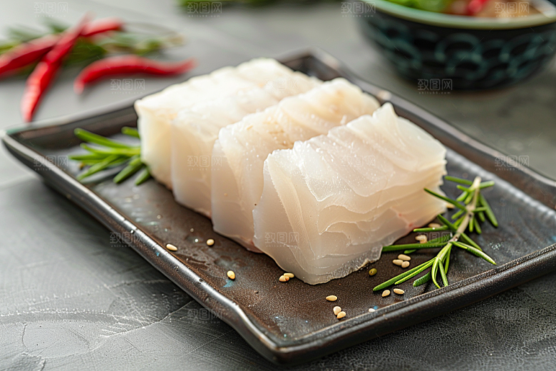 美味生鱼片美味鱼生摄影图