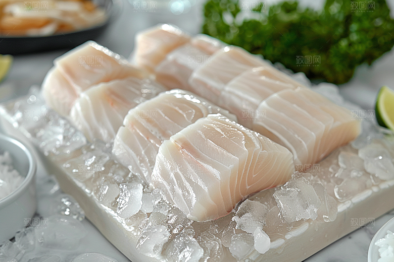 美味生鱼片日料冰箱摄影图
