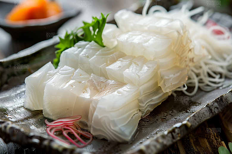 美味生鱼片刺身美味摄影图