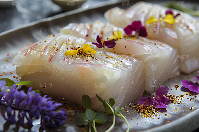 美味生鱼片高清冰箱摄影图