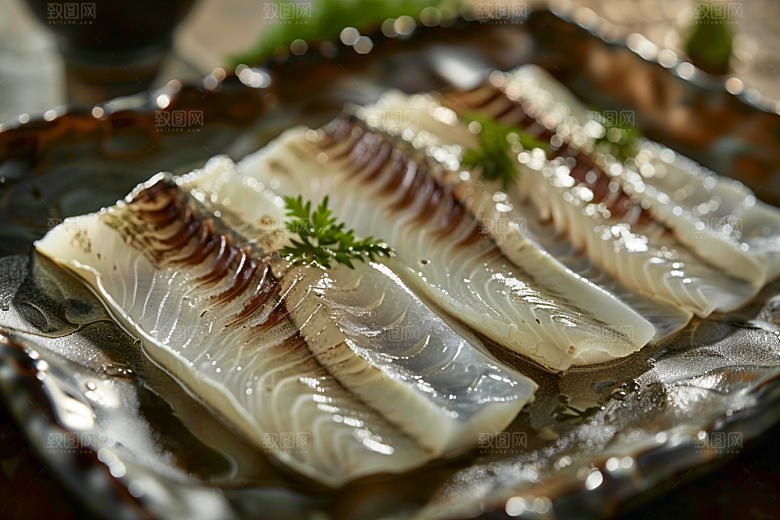 美味生鱼片冰箱鱼生摄影图