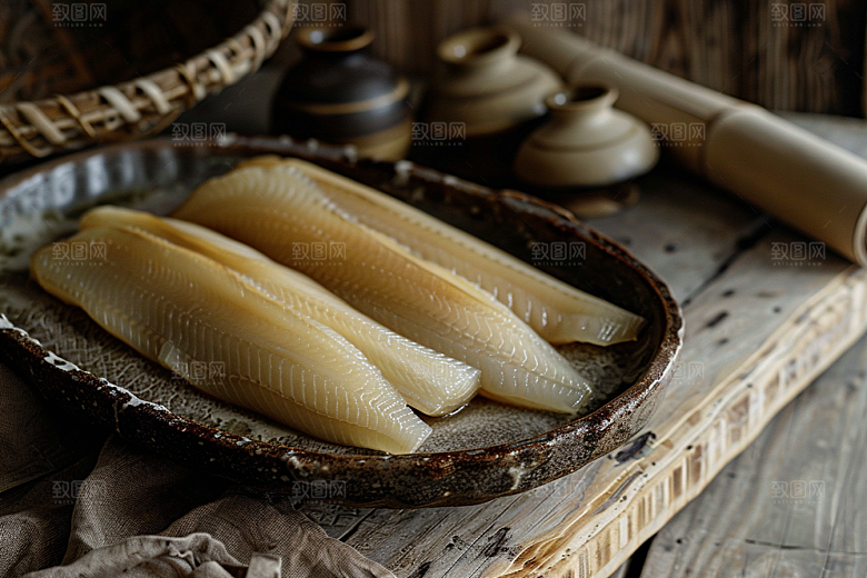 美味生鱼片刺身鱼肉摄影图