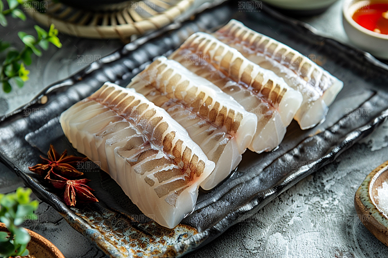 美味生鱼片美食新鲜摄影图