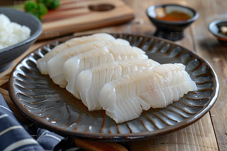 美味生鱼片日料高清摄影图