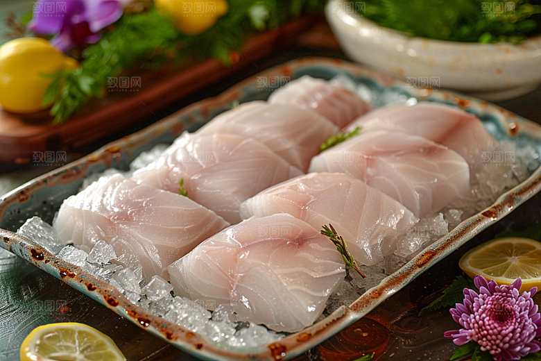 美味生鱼片日料美食摄影图