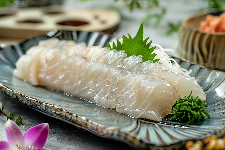 美味生鱼片鱼肉美味摄影图