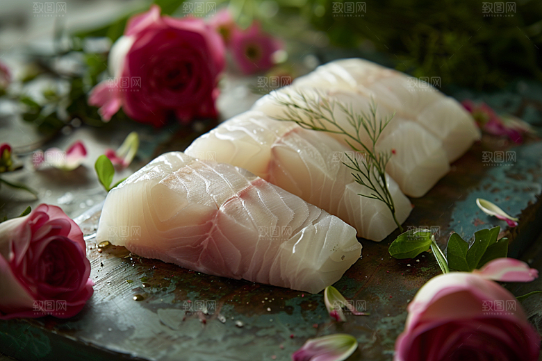 美味生鱼片美食美味摄影图