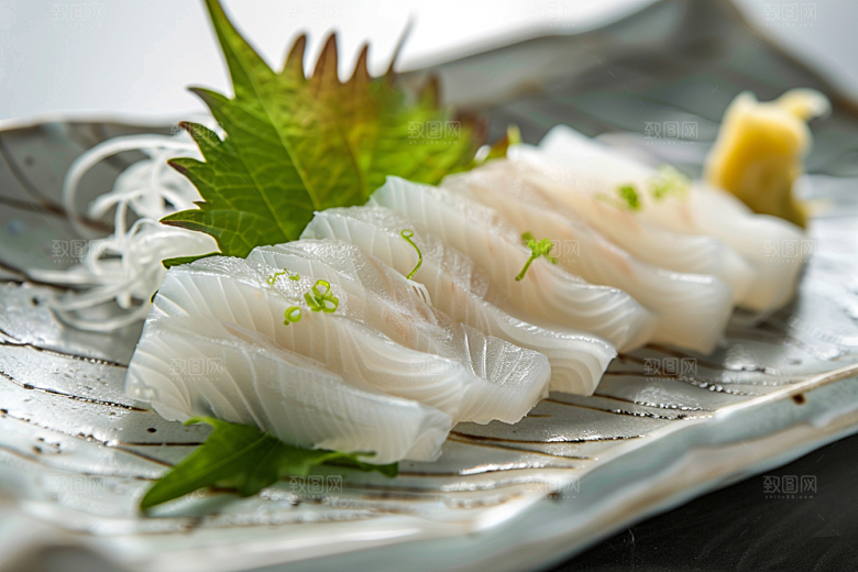 美味生鱼片刺身美食摄影图