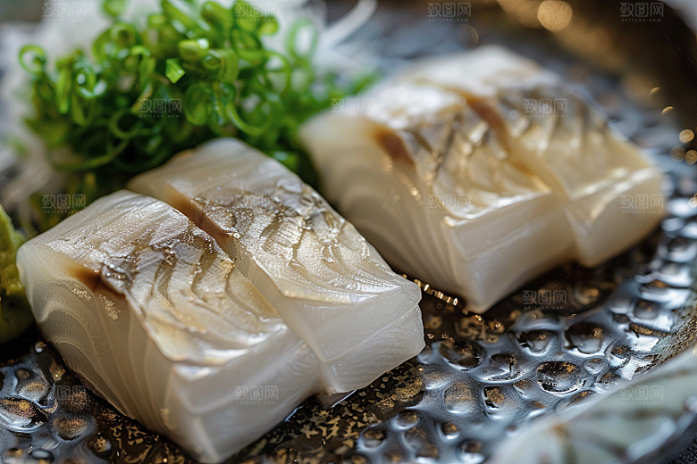 美味生鱼片鱼肉美食摄影图