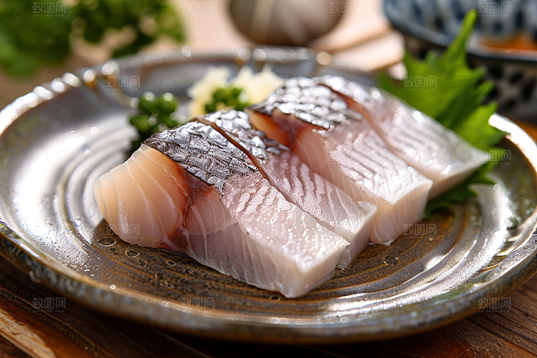 美味生鱼片海鲜美食摄影图