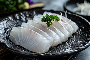 美味生鱼片新鲜食材摄影图