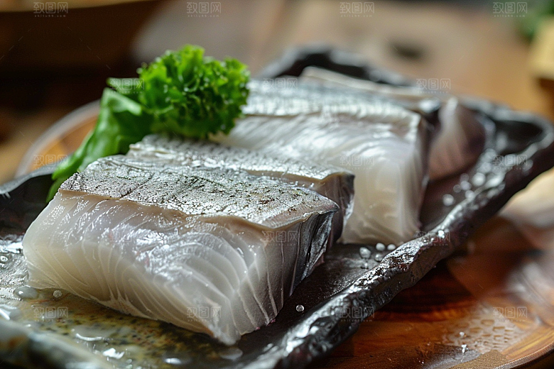 美味生鱼片食材鱼肉摄影图
