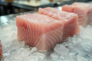 美味生鱼片鱼肉鱼生摄影图