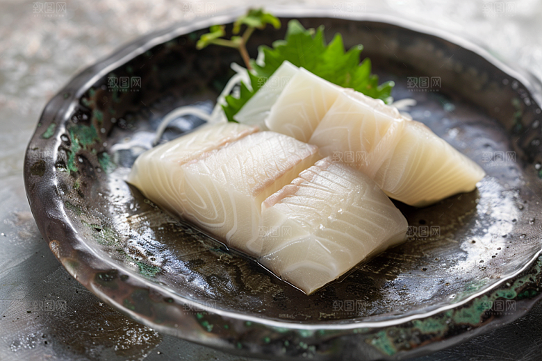 美味生鱼片鱼肉高清摄影图
