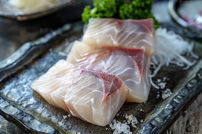 美味生鱼片美味冰箱摄影图