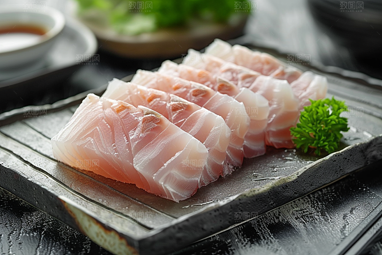 美味生鱼片海鲜高清摄影图