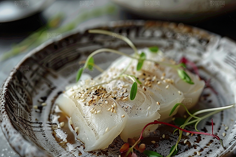 美味生鱼片海鲜美味摄影图