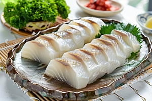 美味生鱼片新鲜美味摄影图