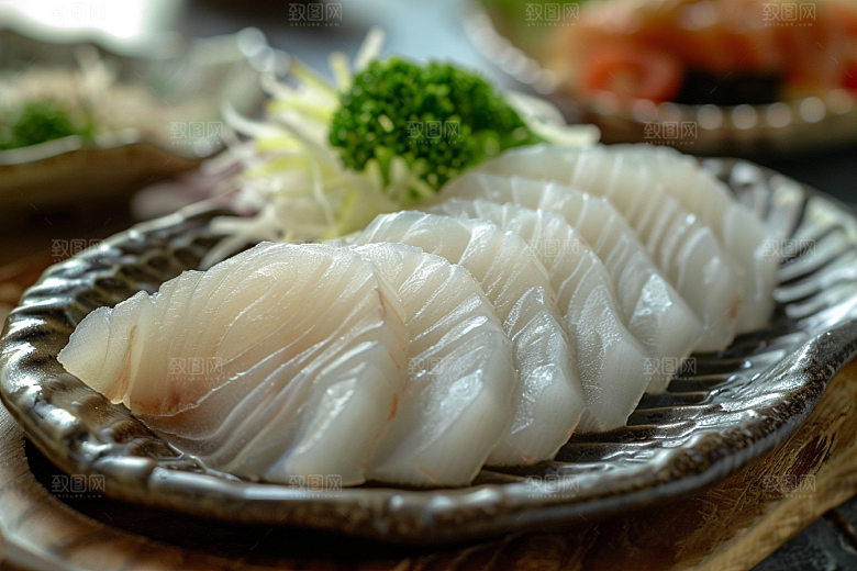 美味生鱼片美食日料摄影图