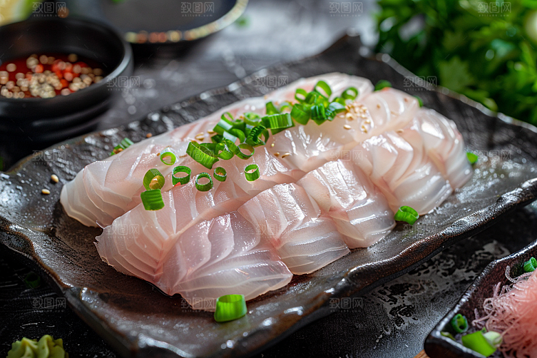 美味生鱼片冰箱高清摄影图