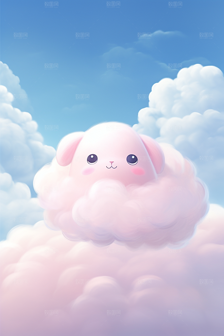 梦幻天空乐器艺术音乐插画