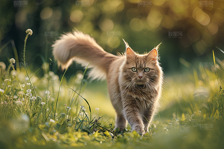 缅因猫高清可爱摄影图