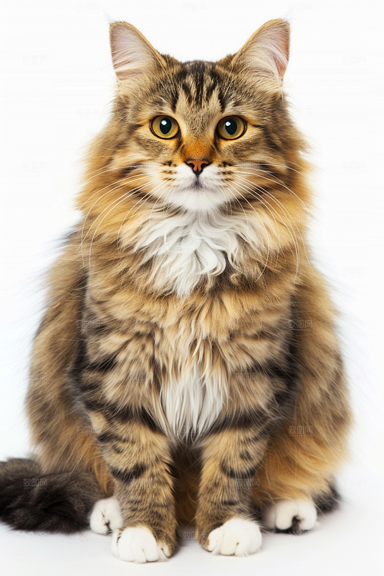 缅因猫长毛猫小动物摄影图