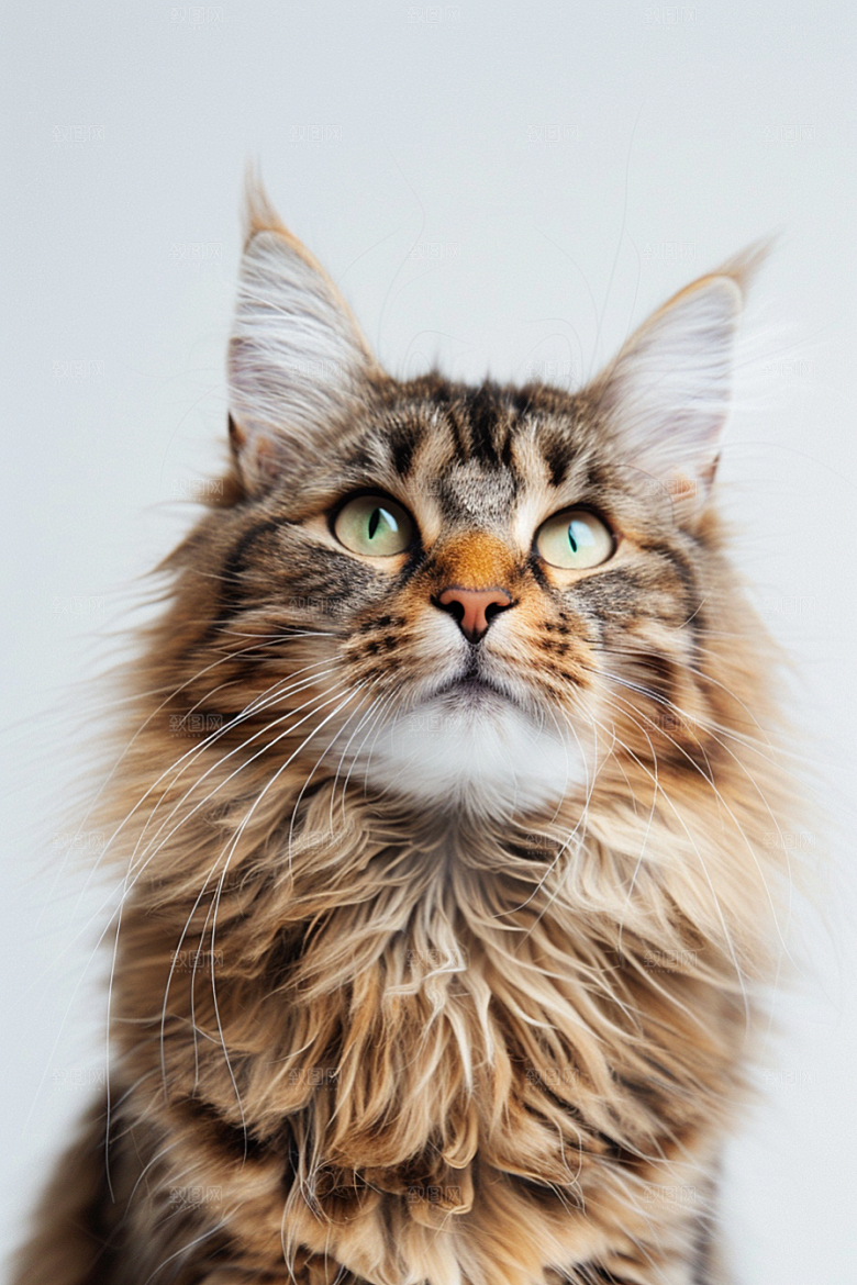 缅因猫小动物可爱摄影图