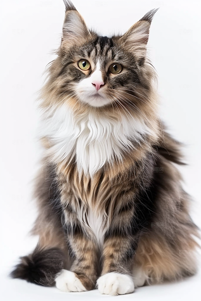 缅因猫品种猫高清摄影图