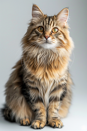 缅因猫宠物猫品种猫摄影图