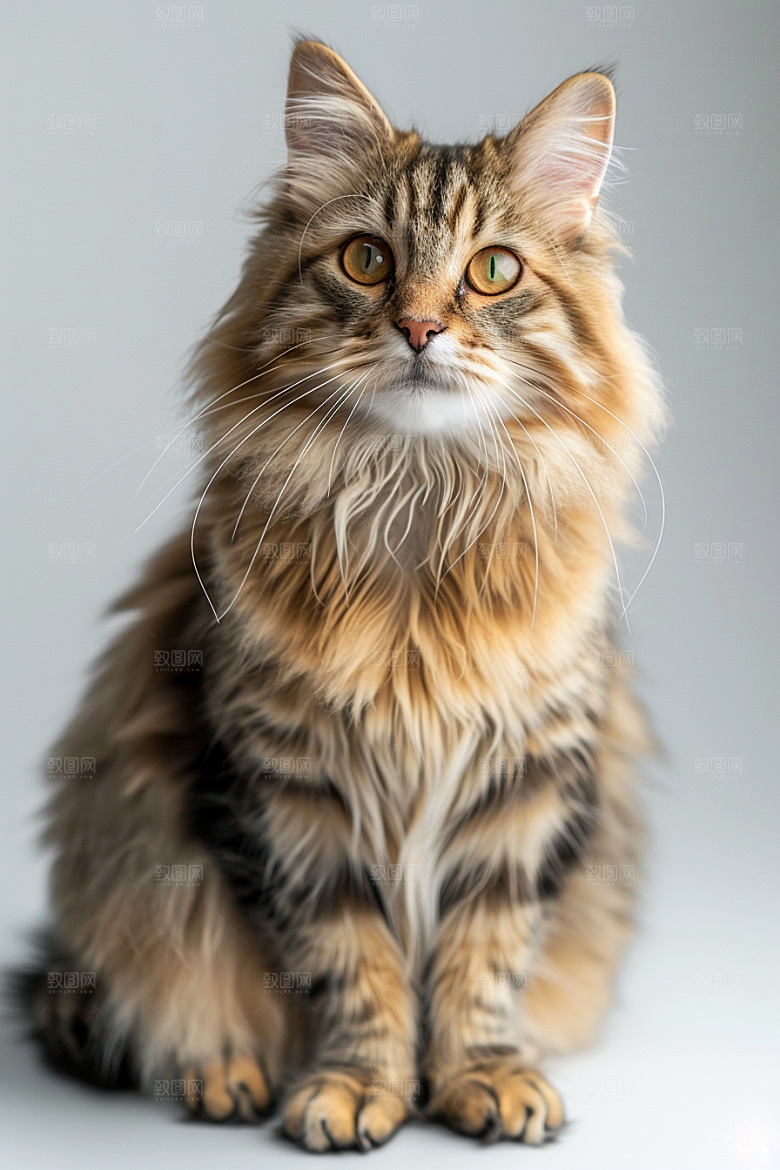 缅因猫宠物猫品种猫摄影图