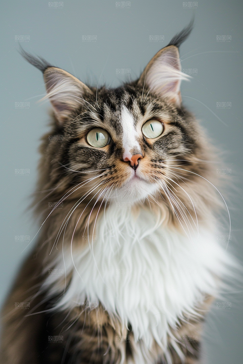 缅因猫高清小动物摄影图