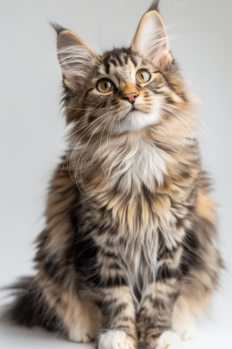 缅因猫小动物品种猫摄影图