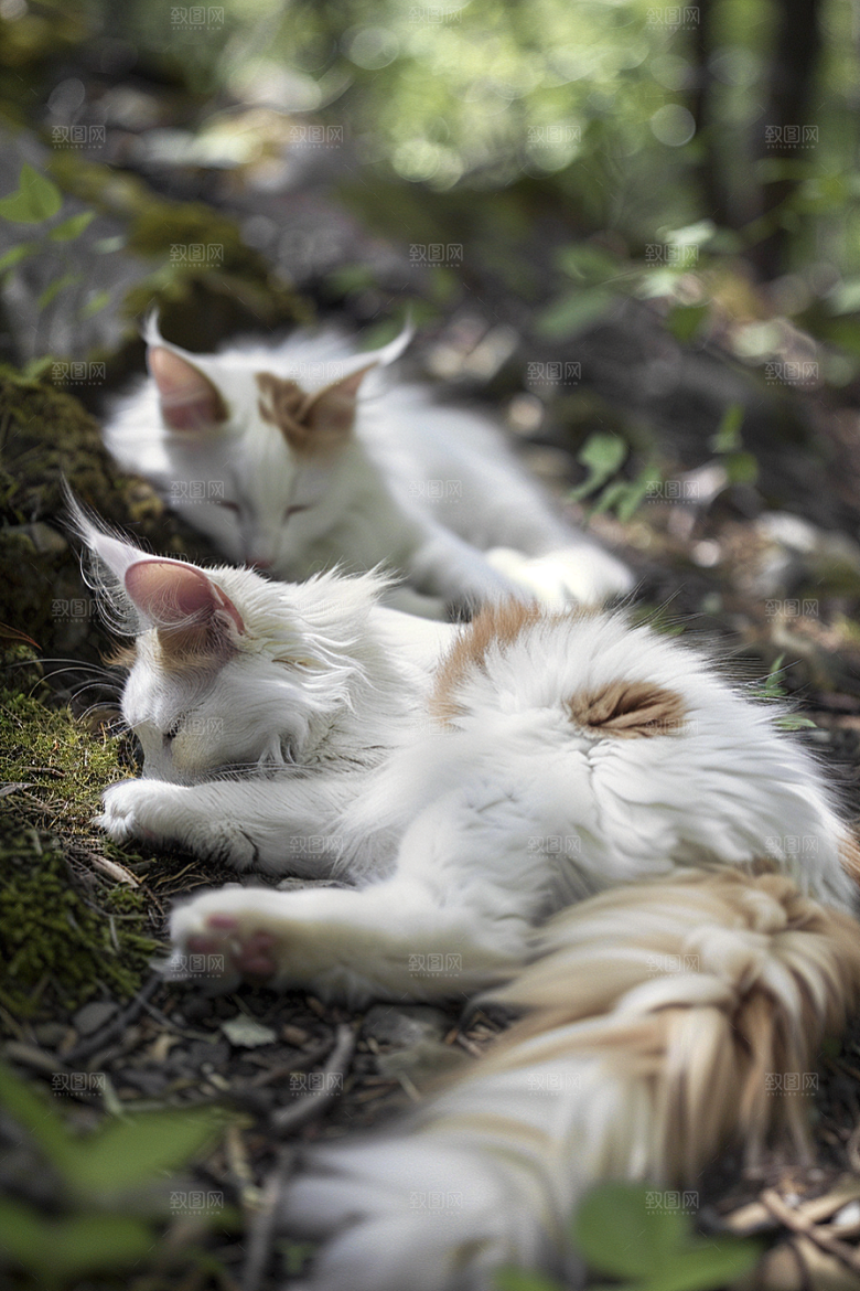 缅因猫可爱毛茸茸摄影图