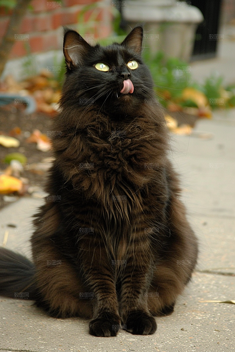 缅因猫高清长毛猫摄影图