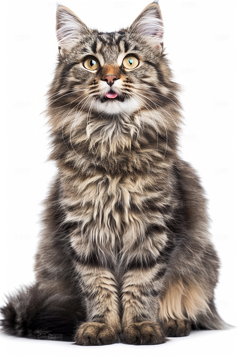 缅因猫宠物猫高清摄影图