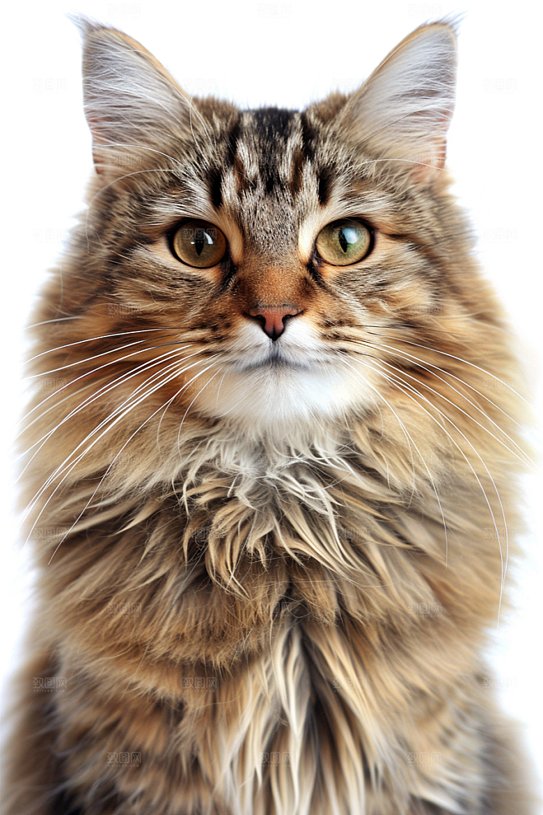 缅因猫小动物宠物猫摄影图