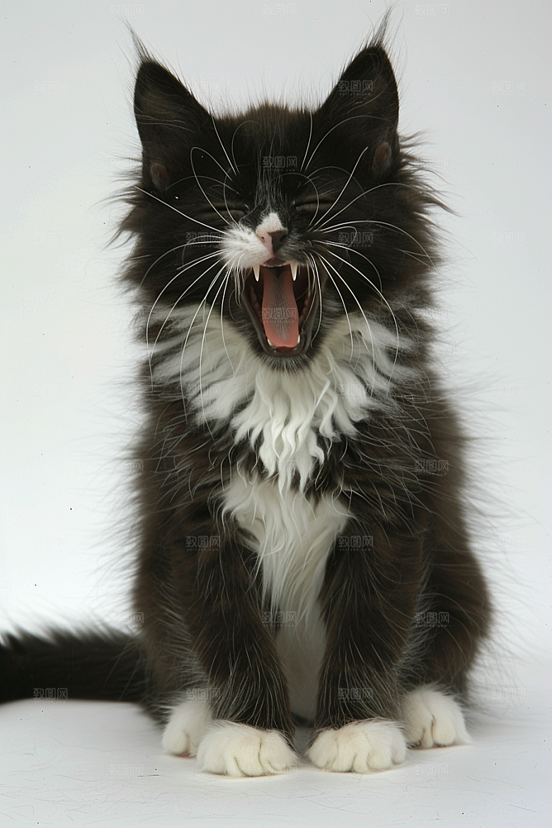 缅因猫小动物高清摄影图
