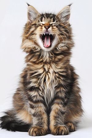 缅因猫小动物高清摄影图