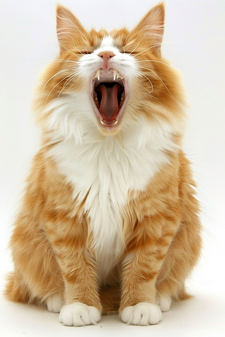 缅因猫可爱陪伴摄影图