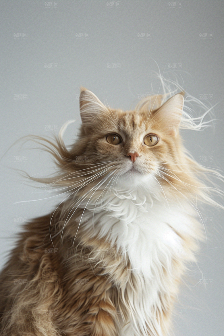 缅因猫高清可爱摄影图