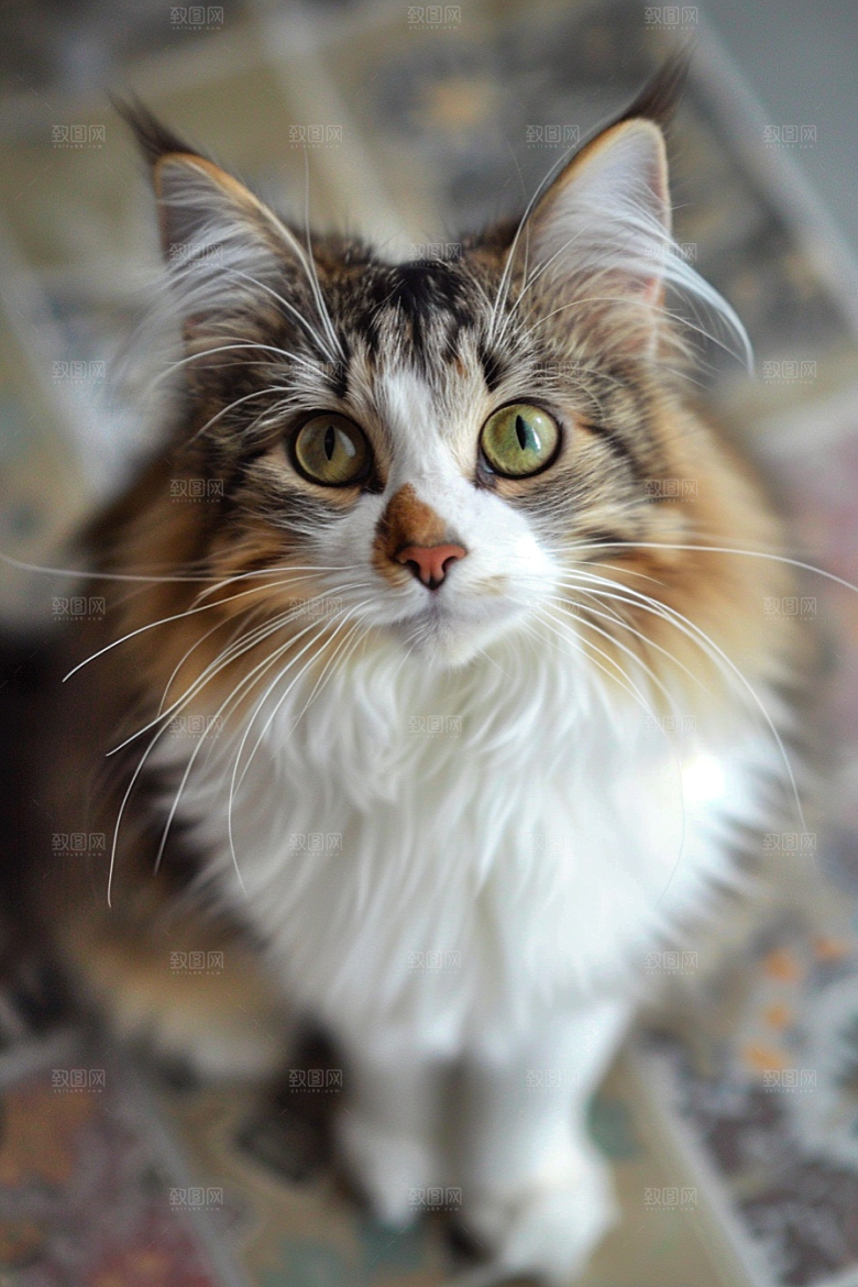 缅因猫高清可爱摄影图