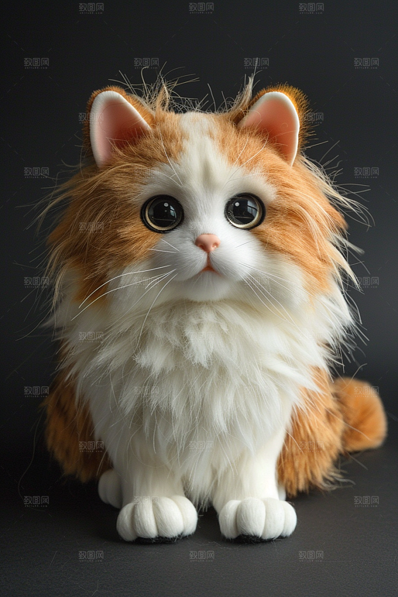 缅因猫品种猫家居生活摄影图