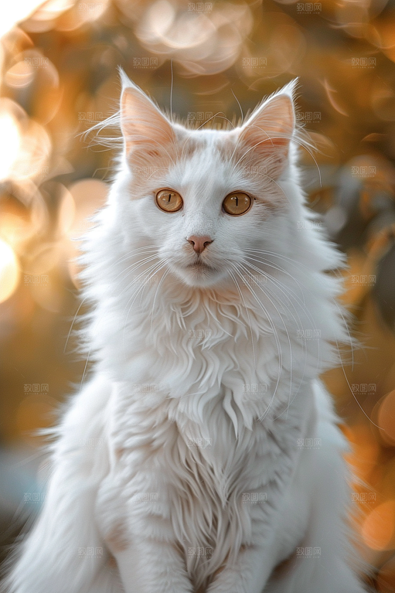 缅因猫宠物猫小动物摄影图