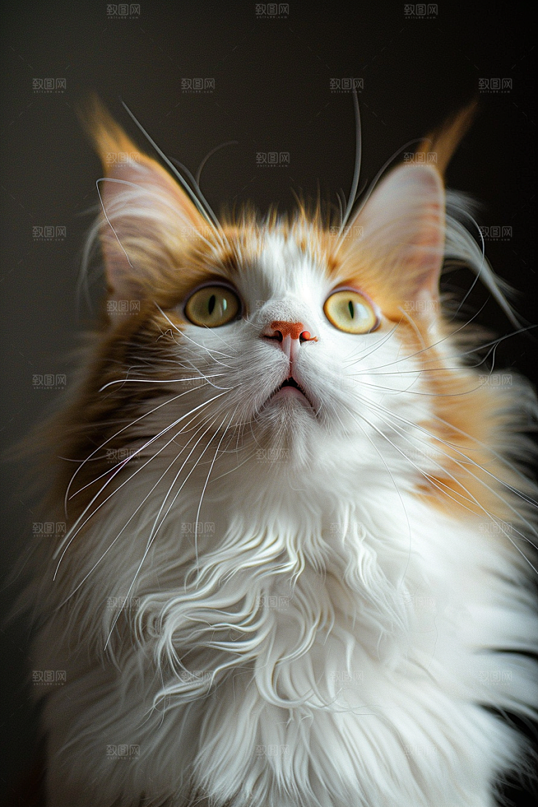 缅因猫陪伴养宠摄影图