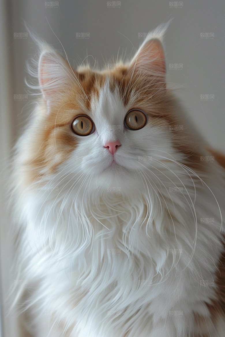 缅因猫养宠品种猫摄影图