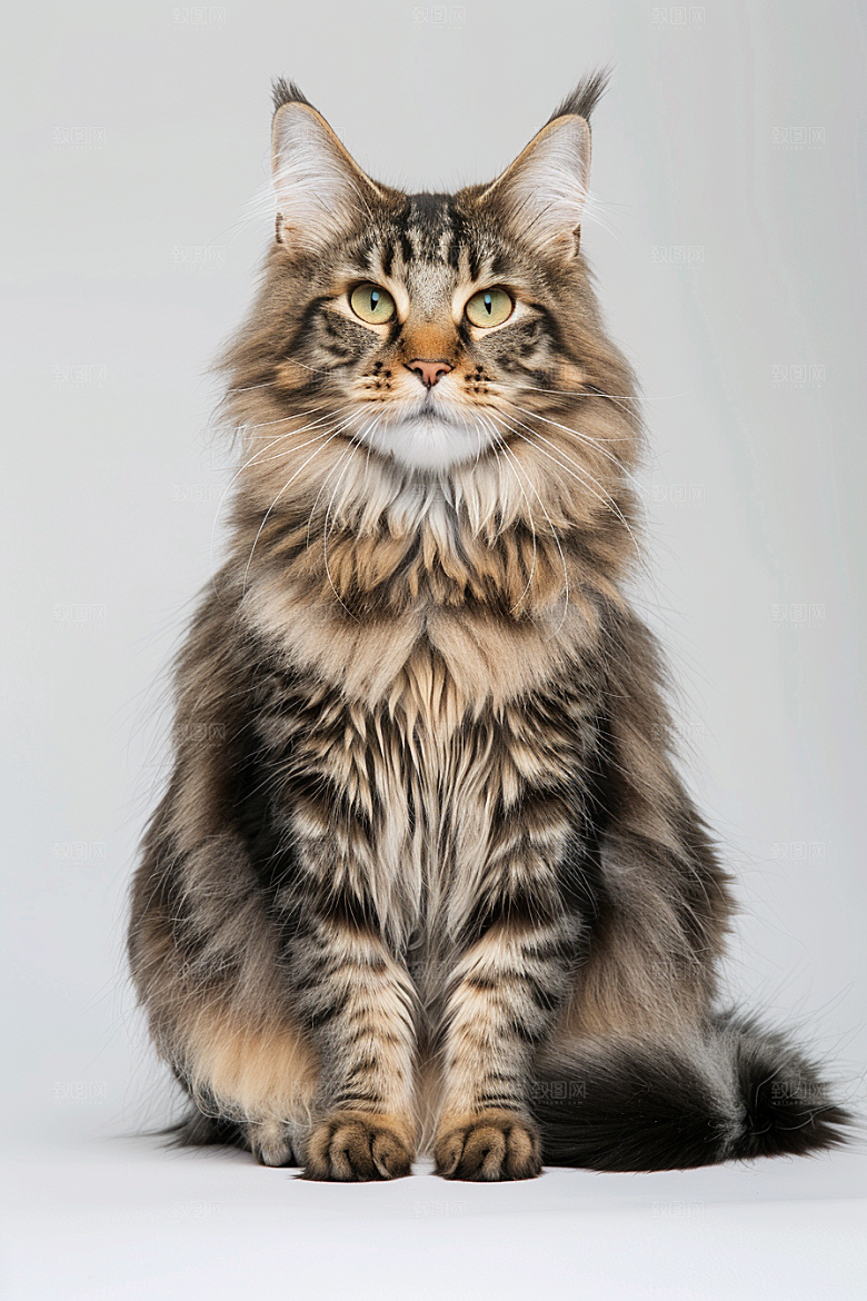 缅因猫小动物高清摄影图