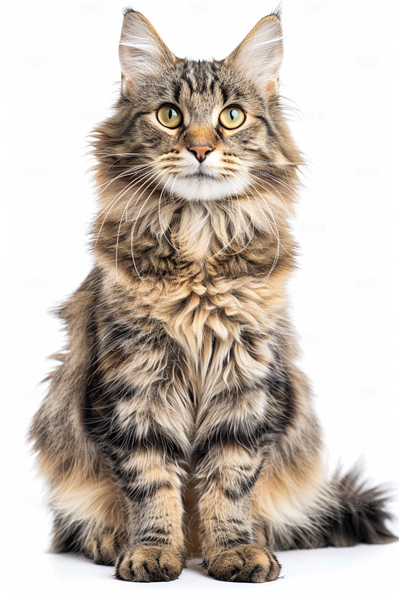 缅因猫高清品种猫摄影图